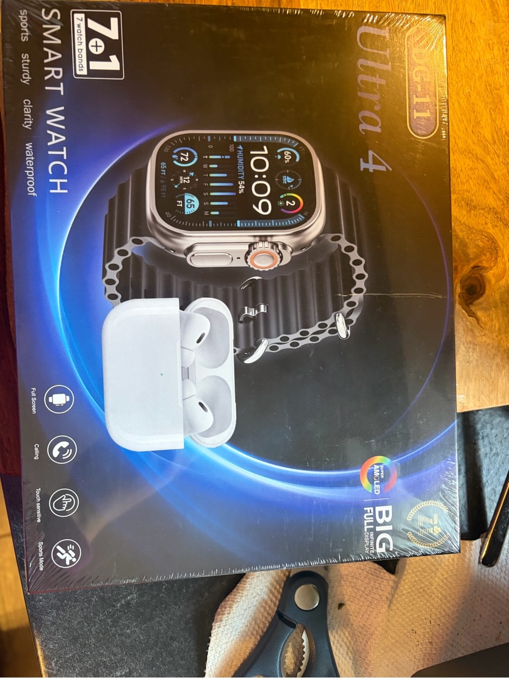 Smart Watch and Earbuds - Black